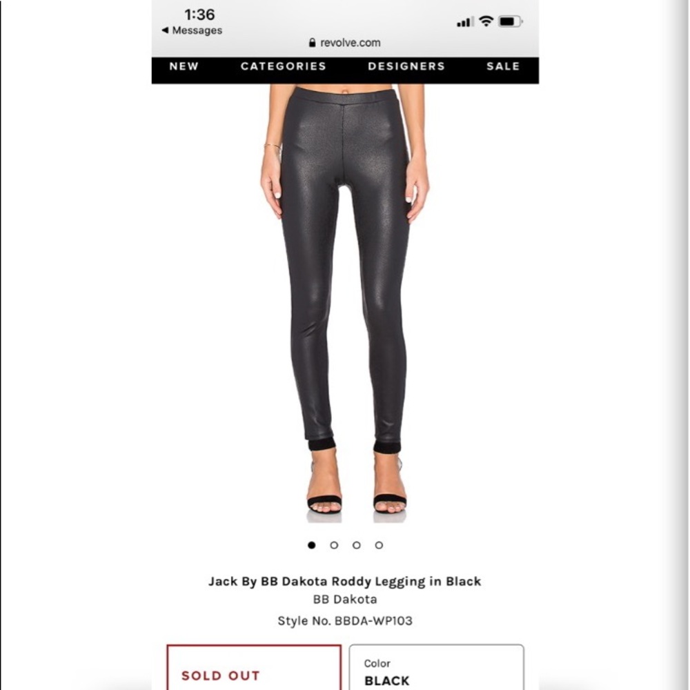 Bb Dakota roddy leather leggings